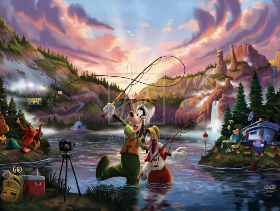 A Goofy Movie Disney Painting by Zak Kinkade