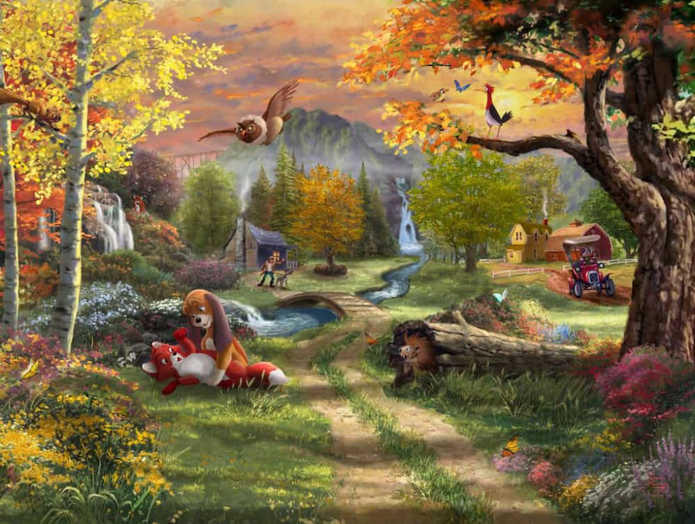 Disney-LE-Fox-Hound-Painting