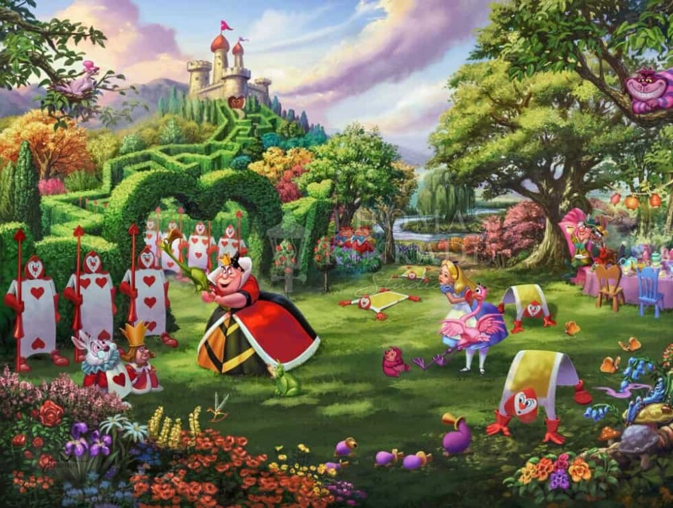 Disney Queen of Hearts painting from Alice in Wonderland.