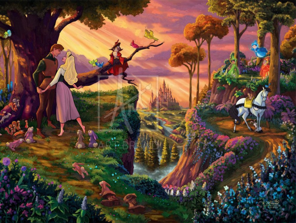 Disney Sleeping Beauty - Woodland Waltz from Zac Kinkade & Art Brand Studios