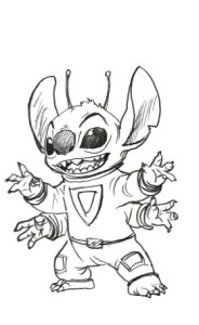 Disney Stitch - Welcome to Planet Earth! Estate Edition Sketch.
