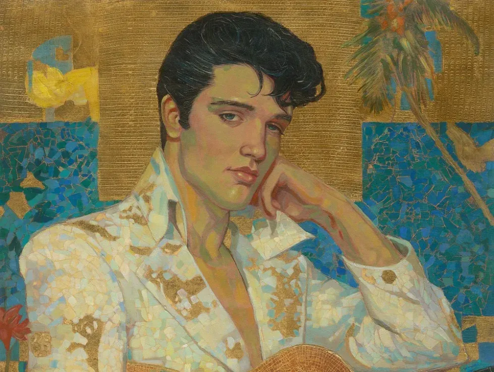 Return to Paradise Elvis art by Francisco Caballero