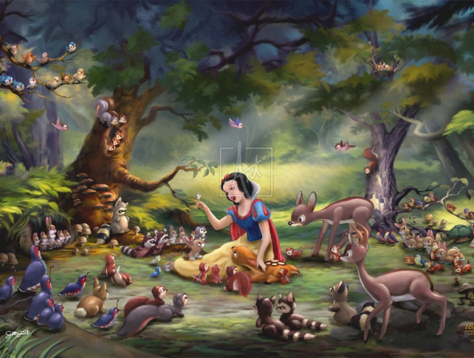 Snow White Forest Secrets Painting by Scott Smith for Art Brand Studios