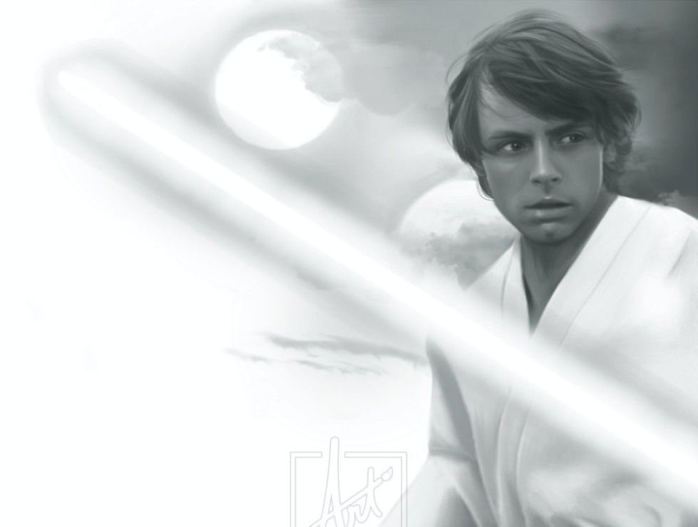 The Son Star Wars Painting of Luke Skywalker™ by Art Brand Studios.